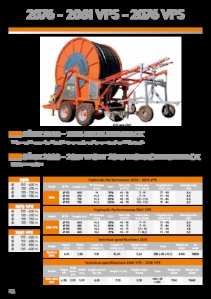 Enrouleurs de tuyau IRRIFRANCE 2061 135/550