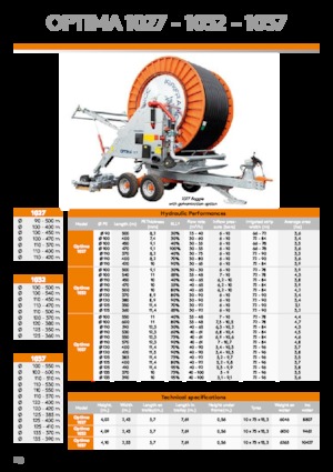 Enrouleurs de tuyau IRRIFRANCE Optima 1032 Boggie 125/360