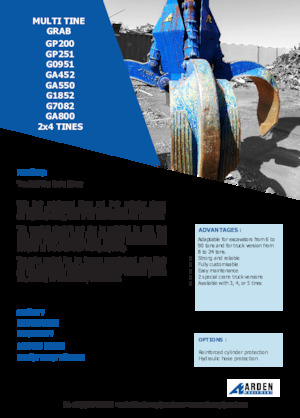 Godets à clapet hydr. Arden GA550