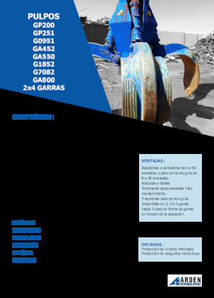 Godets à clapet hydr. Arden GA550