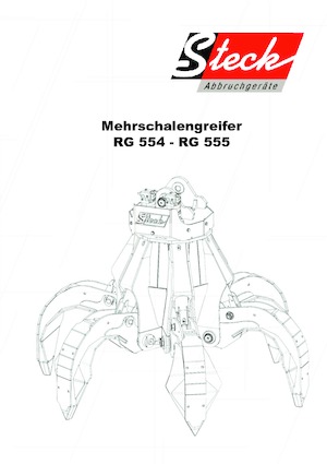 Godets à clapet hydr. Steck RG 555 D