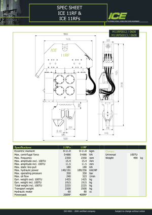 Pilonneuses vibrants ICE 11 RF