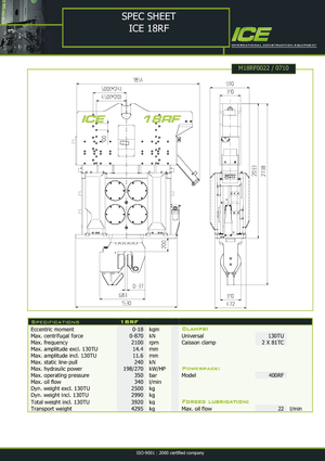 Pilonneuses vibrants ICE 18 RF