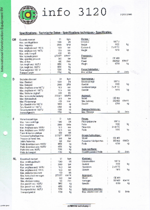 Pilonneuses vibrants ICE 3120