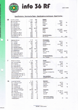Pilonneuses vibrants ICE 36 RF