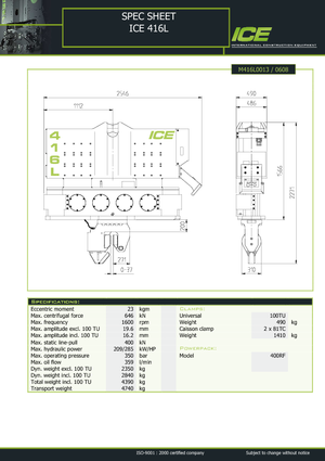 Pilonneuses vibrants ICE 416 L