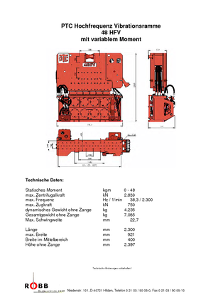 Pilonneuses vibrants PTC 48 HFV