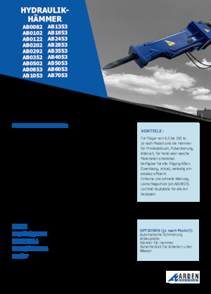 Marteaux -piqueurs hydrauliques Arden AB0102