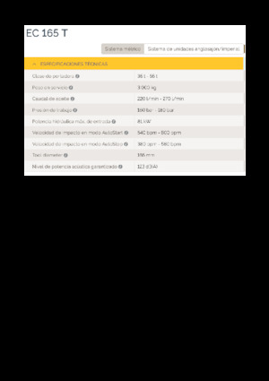 Marteaux -piqueurs hydrauliques Epiroc EC 165 T