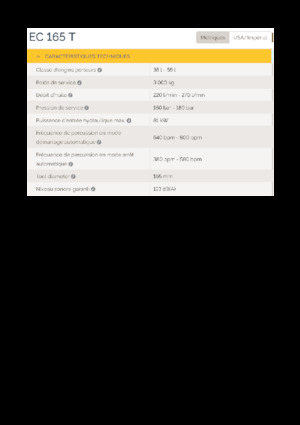 Marteaux -piqueurs hydrauliques Epiroc EC 165 T