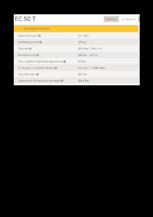 Marteaux -piqueurs hydrauliques Epiroc EC 50 T