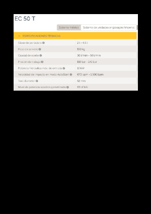 Marteaux -piqueurs hydrauliques Epiroc EC 50 T