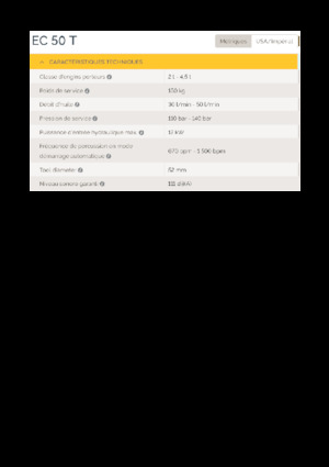 Marteaux -piqueurs hydrauliques Epiroc EC 50 T