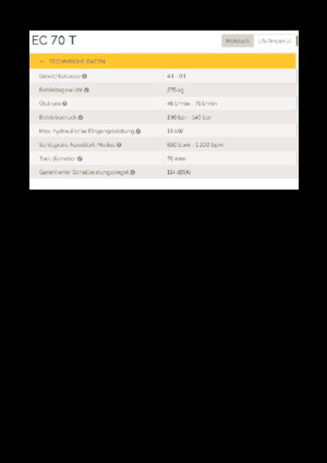 Marteaux -piqueurs hydrauliques Epiroc EC 70 T