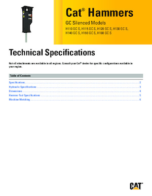 Marteaux -piqueurs hydrauliques Caterpillar H140GC S 