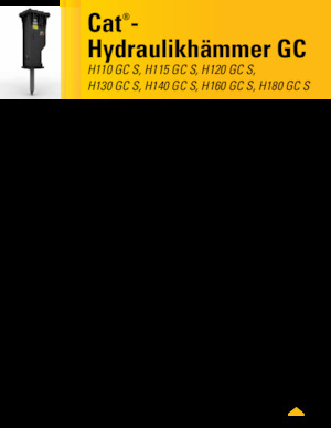 Marteaux -piqueurs hydrauliques Caterpillar H110GC S 