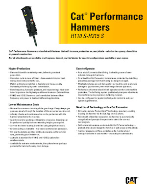 Marteaux -piqueurs hydrauliques Caterpillar H120 S