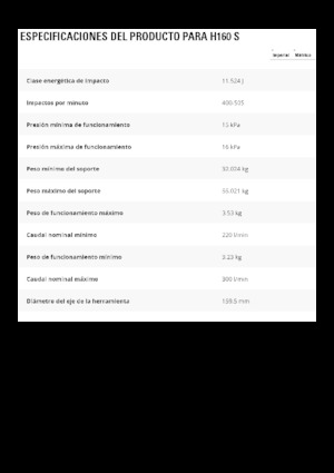 Marteaux -piqueurs hydrauliques Caterpillar H160 S