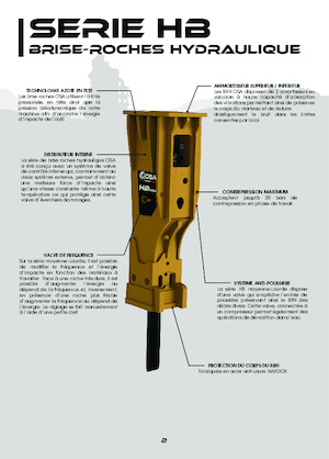 Marteaux -piqueurs hydrauliques OSA Demolition Equipment HB 1500