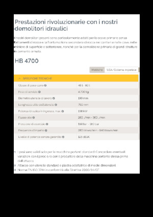 Marteaux -piqueurs hydrauliques Epiroc HB 4700
