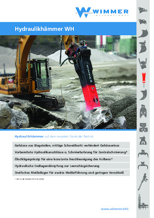 Marteaux -piqueurs hydrauliques WIMMER WH 10