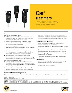 Marteaux -piqueurs hydrauliques Caterpillar H45E