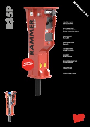 Marteaux -piqueurs hydrauliques Rammer R35P