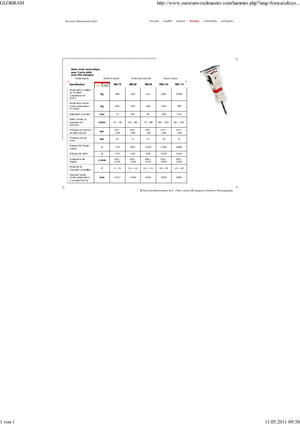 Marteaux -piqueurs hydrauliques Globram RM 115