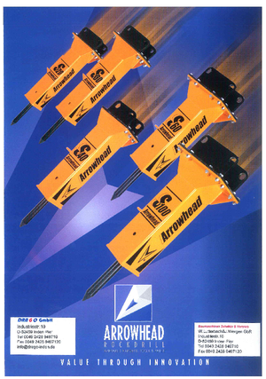 Marteaux -piqueurs hydrauliques Arrowhead S 50