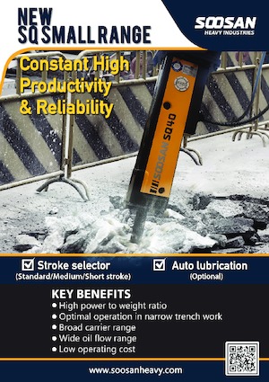 Marteaux -piqueurs hydrauliques Soosan SQ50