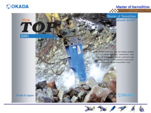 Marteaux -piqueurs hydrauliques Okada TOP203B 