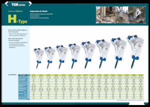 Marteaux -piqueurs hydrauliques Komac TOR 70H