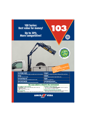 Grues de chargement hydrauliques Amco Veba 103-3 S