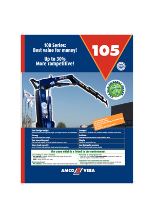 Grues de chargement hydrauliques Amco Veba 105-1 S