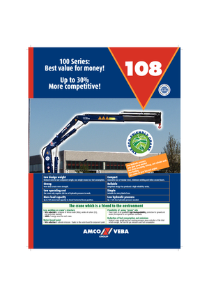 Grues de chargement hydrauliques Amco Veba 108-1 S