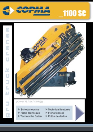 Grues de chargement hydrauliques COPMA 2000 1100.4 SC