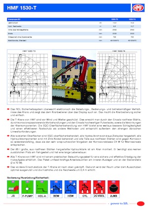 Grues de chargement hydrauliques HMF 1530-T4-MCS