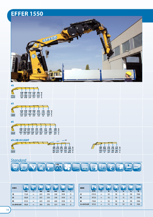 Grues de chargement hydrauliques Effer 1550 8S 6S