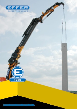 Grues de chargement hydrauliques Effer 1750 8S