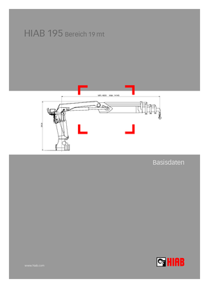 Grues de chargement hydrauliques Hiab 195-4 Jib 30