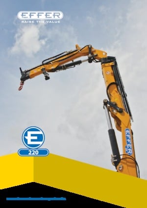 Grues de chargement hydrauliques Effer 220 5S