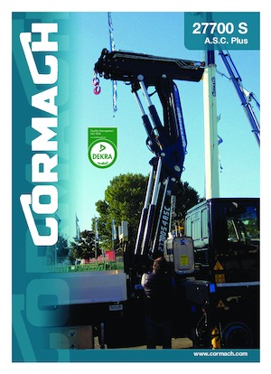 Grues de chargement hydrauliques Cormach 27700 S8 A.S.C. Plus