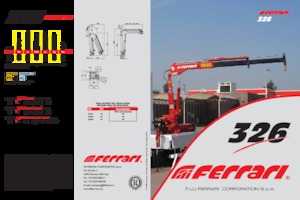 Grues de chargement hydrauliques Ferrari® 326R A2 