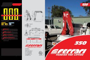 Grues de chargement hydrauliques Ferrari® 350 A4 