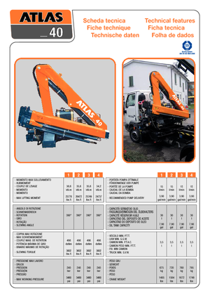 Grues de chargement hydrauliques Atlas 40.2 - 5,1/1