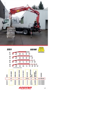 Grues de chargement hydrauliques Ferrari® 551R A1 