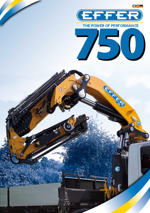 Grues de chargement hydrauliques Effer 750 6S