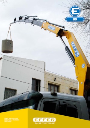 Grues de chargement hydrauliques Effer 80 4S