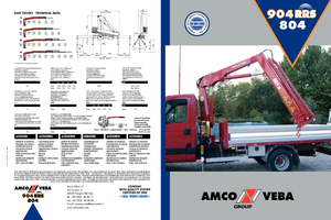 Grues de chargement hydrauliques Amco Veba 804-4 S