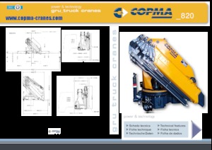 Grues de chargement hydrauliques COPMA 2000 820.8 J6